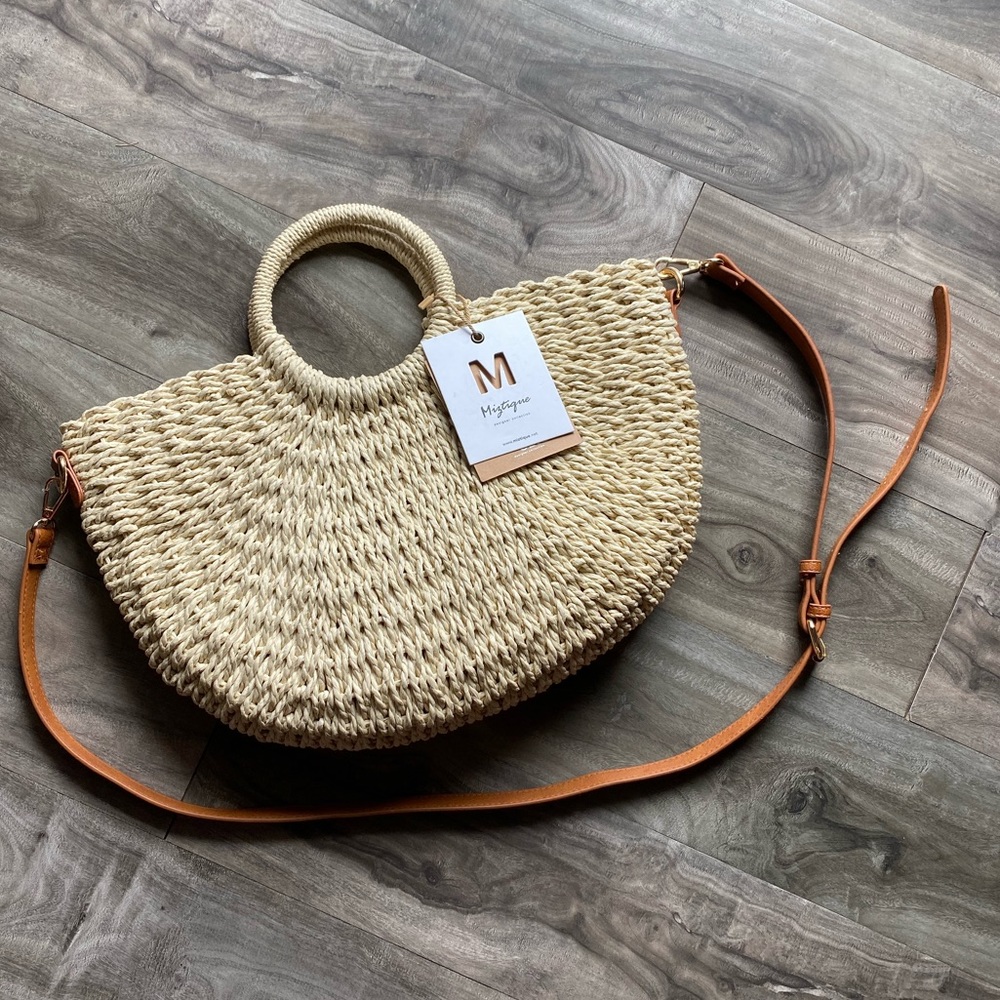 wicker / rattan purse